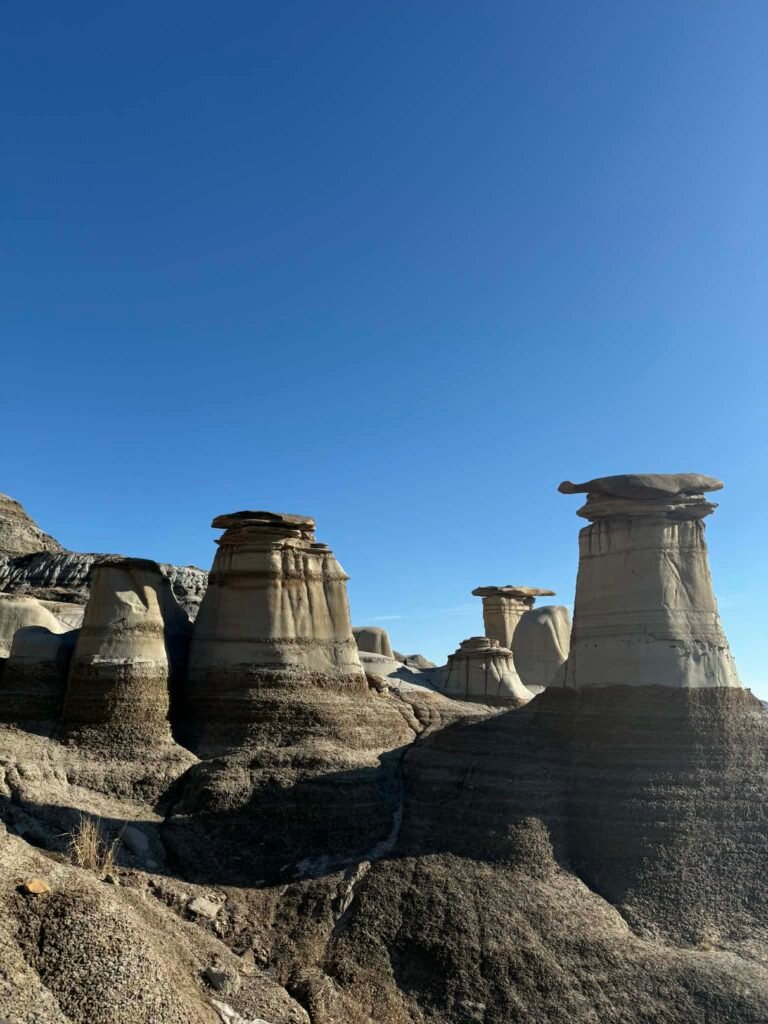 Drumheller badlands landscape near Edmonton